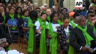 Church service marks anniversary of tower fire in London which killed 72