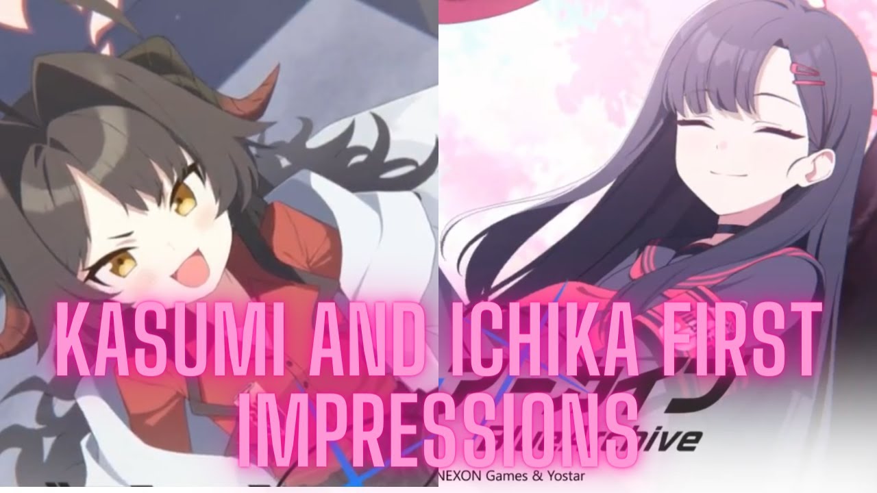 Blue Archive JP Ichika and Kasumi First Impressions YouTube