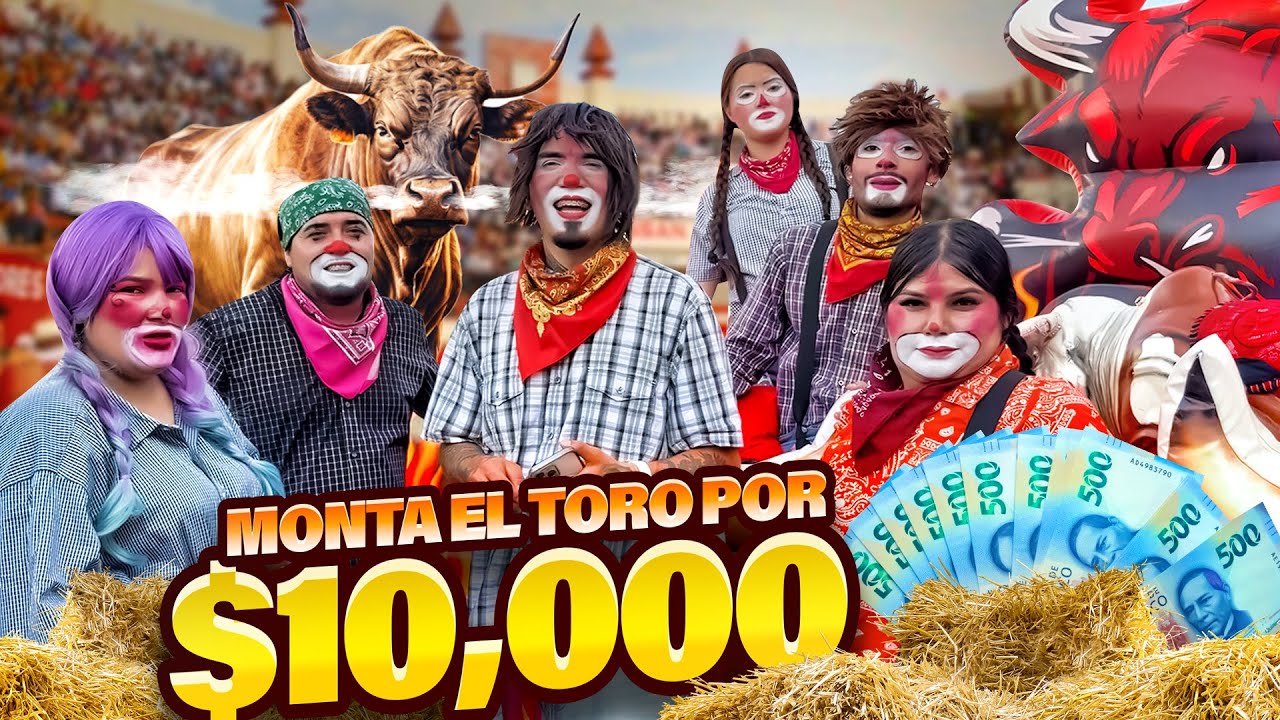 EL QUE DURE MÁS MONTADO EN EL TORO GANA $10,000 PESOS