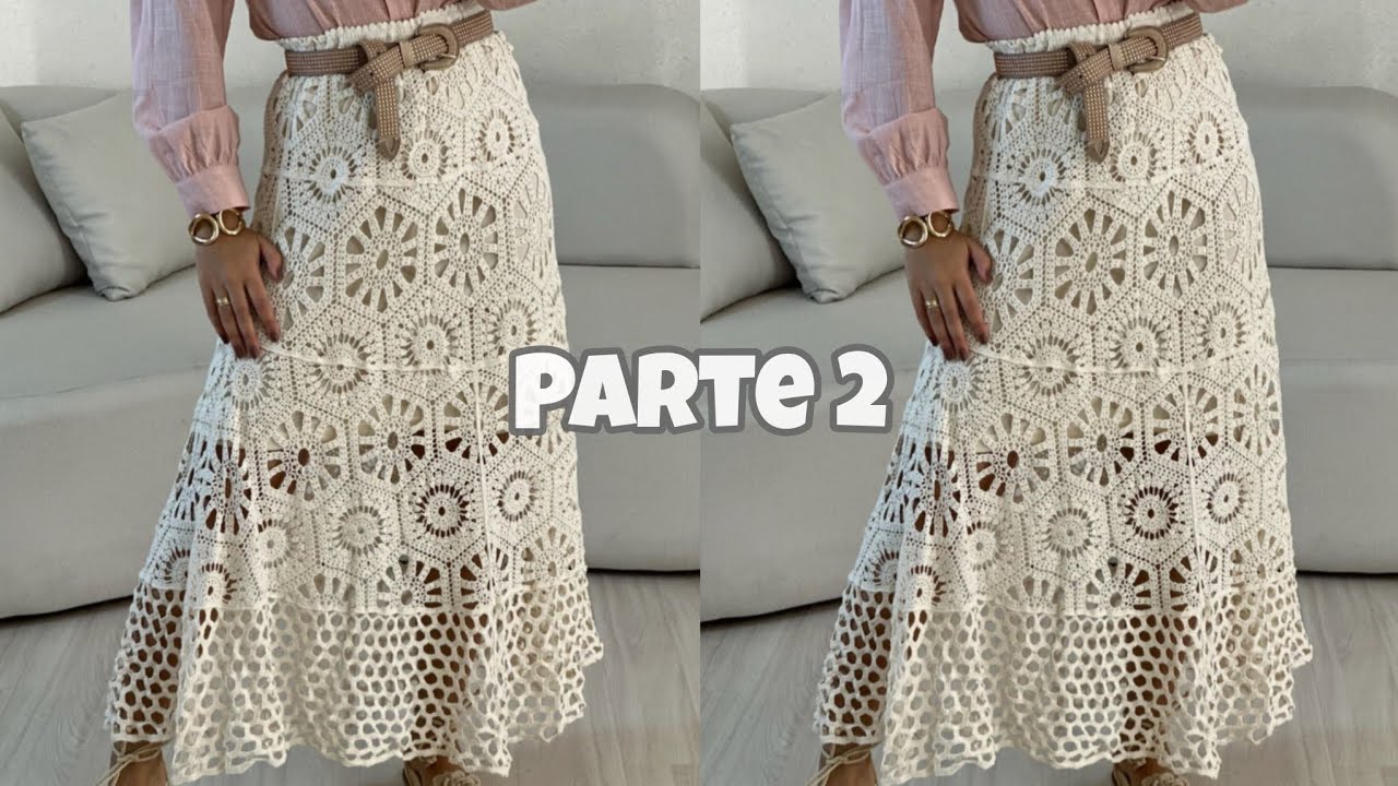 Saia Bárbara em crochê | Parte 2