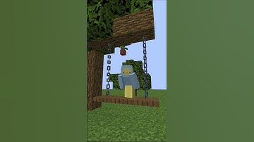 How To Make A Swing In Minecraft #shorts