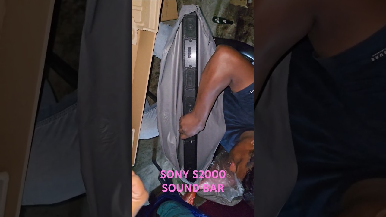 Sony s2000 sound bar unboxing videos