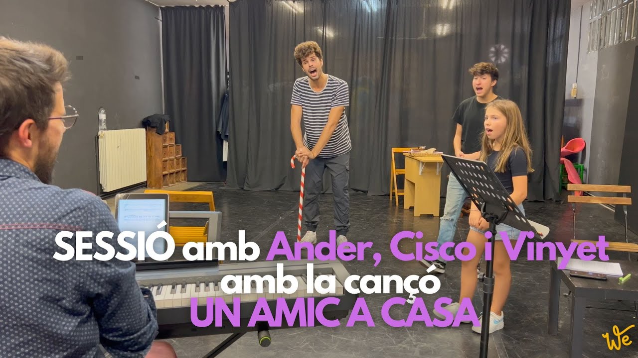 🎭🎹 Sessió de la cançó UN AMIC A CASA del musical ALAN amb Cisco Cruz