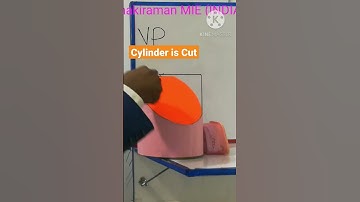 Cylinder is Cut On Section of Solids Topic Engineering Graphics Subject