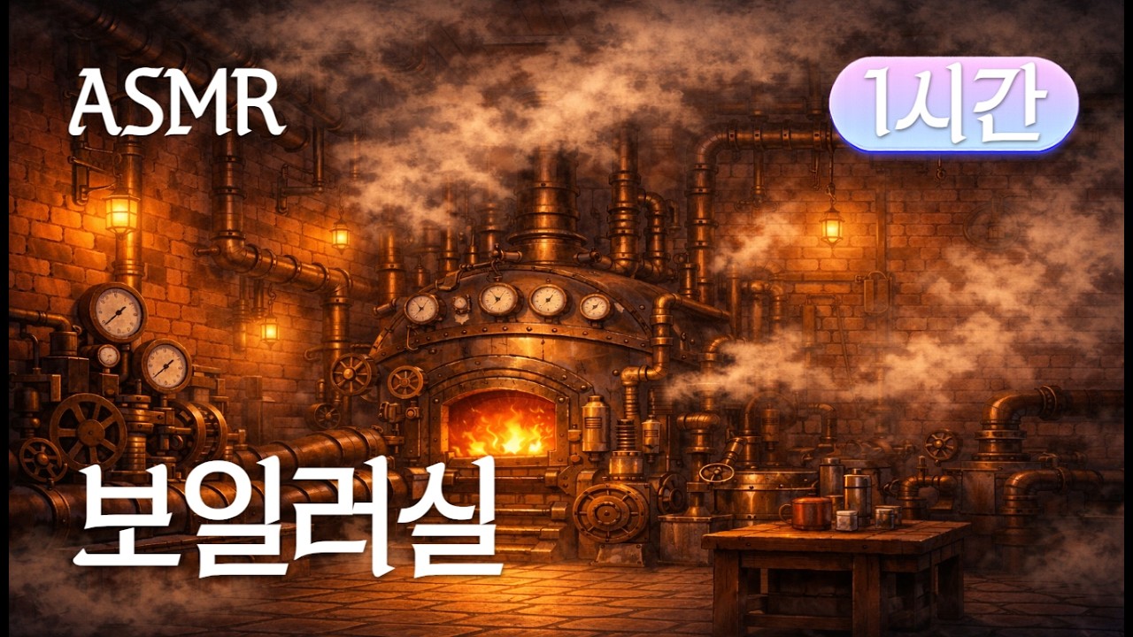 밤샘 작업할 때 듣는 ASMR 🔥 | 지브리, 센과 치히로의 행방불명 '보일러실' 모티브 I 1시간