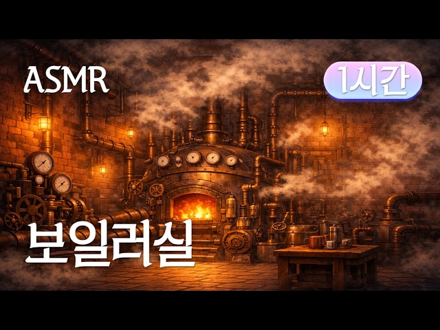 밤샘 작업할 때 듣는 ASMR 🔥 | 지브리, 센과 치히로의 행방불명 '보일러실' 모티브 I 1시간