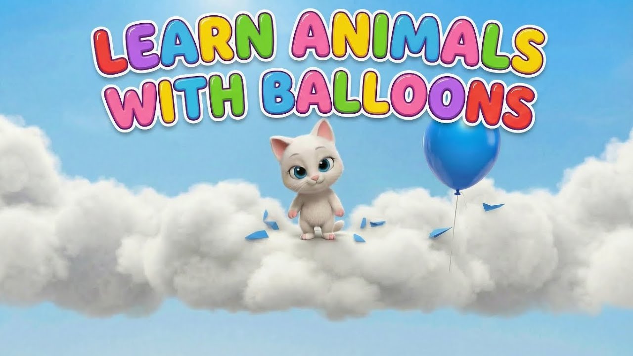Animals for kids - Learn animals with balloons 