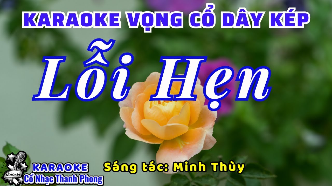 Karaoke Vọng Cổ LỖI HẸN | Dây Kép