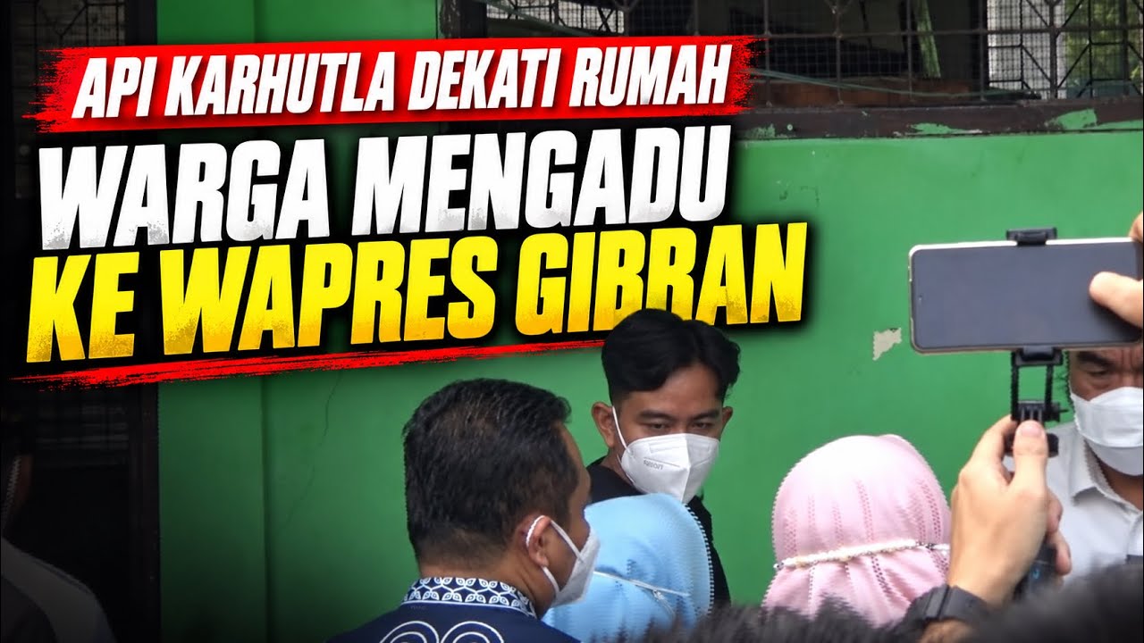 Warga Palangka Raya Mengadu ke Wapres Gibran, Api Mendekati Rumah