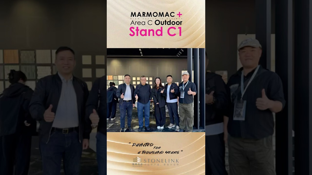 Day 3️⃣ at Marmomac 2025 Verona Stone Fair in Italy! STONELINK at📍Outdoor Stand C1️⃣