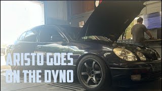 Toyota aristo goes on dyno on stock boost