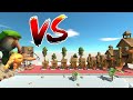 Brainrot Animal Memes Who Can Pass the 9 Levels of La Esok Sekolah in Animal Revolt Battle Simulator