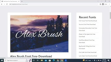 How to Download and Install Alex Brush Font Free Download in Adobe Photoshop