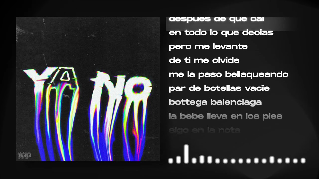 Watch M1TE - Ya No (Lyric Video) on YouTube Watch M1TE - Ya No (Lyric Video) on YouTube