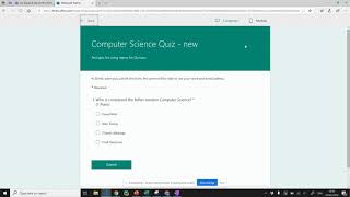 Multiple Choice Questions in Teams