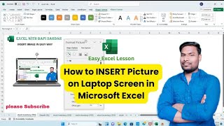 insert your Picture on Laptop Screen in Microsoft Excel 🔥 || #excelwithbapisardar #bapisardar
