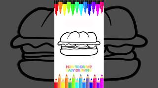 How to Draw a Sandwich | Easy Drawing Lesson for Kids #art #learntodraw #drawing #howtodraw #kidsart