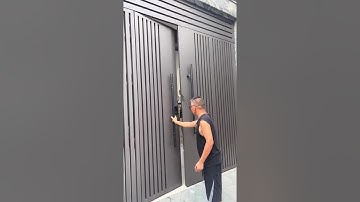 Mẫu cổng sắt 4 cánh, thiết kê hiện đại #nhadep #congtudong #cuasat #cổngsắtgiảnhômđúc #nhadep