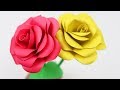 How to make very easy and simple paper rose rosen aus notizzetteln paper flowers ezzycraftsdiy