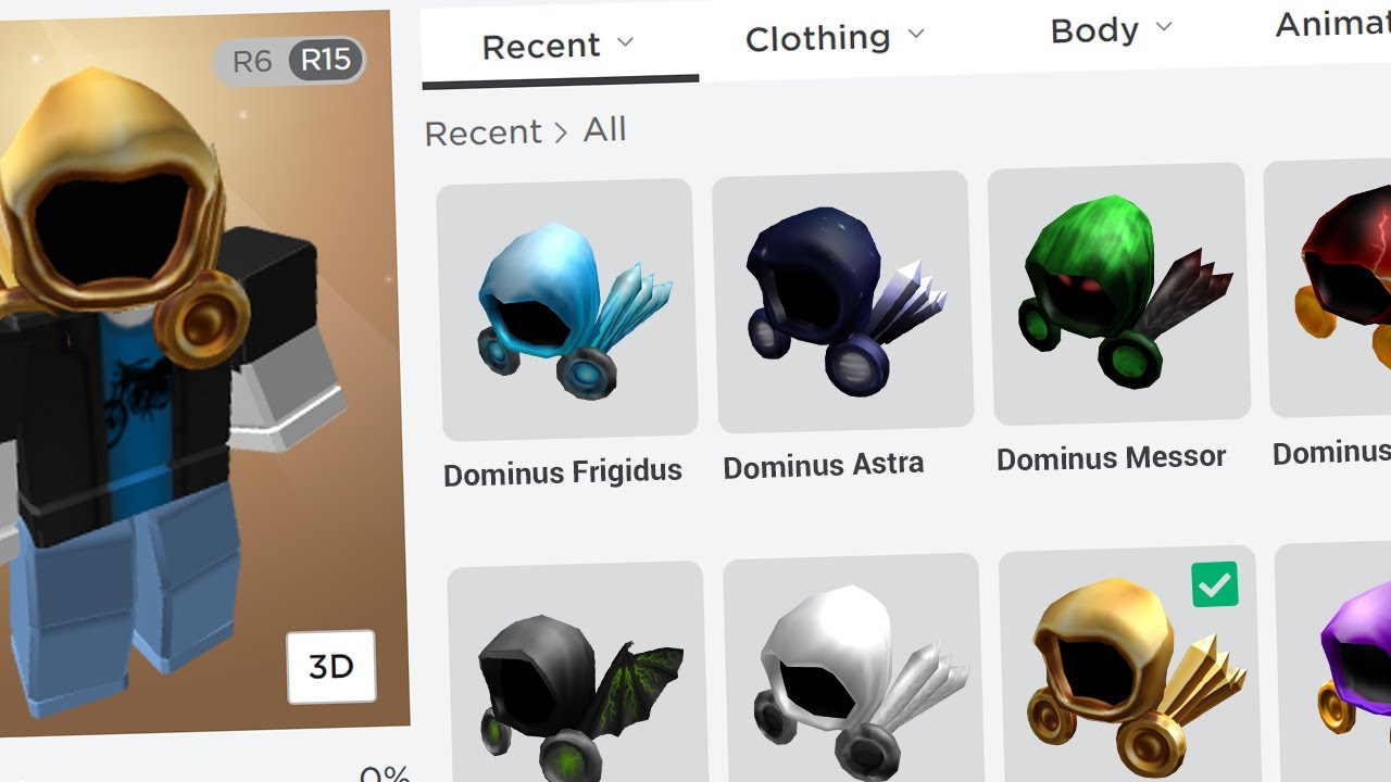 New Get Any Dominus For Free On Roblox 2020 Rocash Com Youtube - every roblox dominus