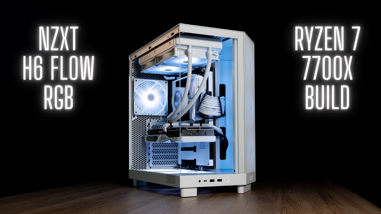 NZXT H6 Flow RGB | Full White PC Gaming PC Build | Ryzen 7 7700X