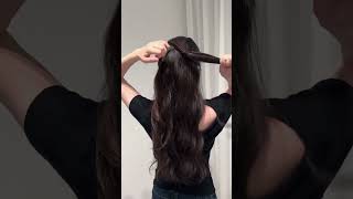 15 Sec Dreamy Girly Double Half-Up Tutorial | Pair Crystal Rhinestone Mini Bow Clips #hairstyle