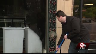 Man volunteers to help Plaza shops clean up from violent protests