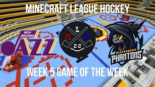 S2 MINECRAFT LEAGUE HOCKEY! New Orleans Jazz at Pittsburgh Phantoms(Week 5)