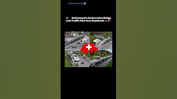 🚧🇨🇭 Switzerland’s Genius Astra Bridge Lets Traffic Flow Over Roadwork! 🚗🛠️ #success #successmindset
