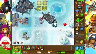 Bloons TD5 - AWESOME TOWER STACKING TRICK!!!