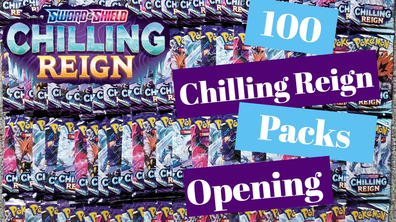 Pokemon Chilling Reign 100 Booster Packs Opening!! How many pulls can we get? Pokemon Chilling Reign 100 Booster Packs Opening!! How many pulls can we get?