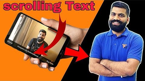 How to add scrolling text in video like technical guruji || On Android using Kinemaster