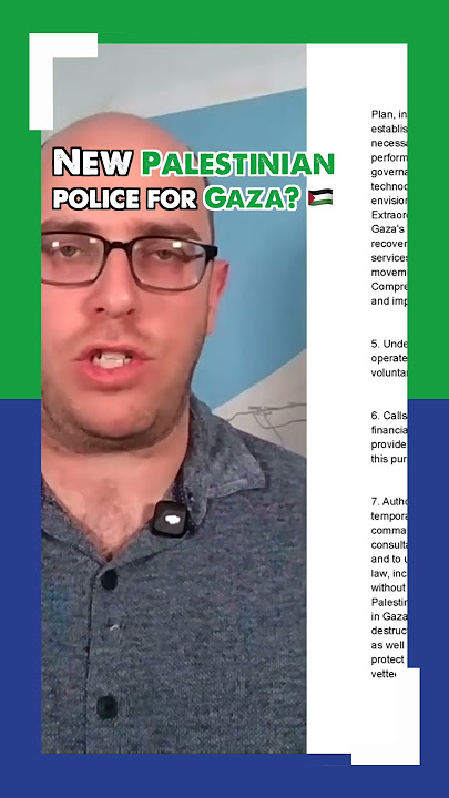New Palestinian POLICE for Gaza? 🇵🇸