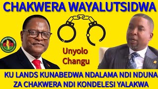 CHAKWERA NDI NDUNA ZAKE ZAYALUTSIDWA KUTI ZINABA NDALAMA KU MINISTRY OF LANDS