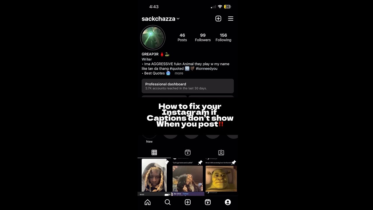 How to fix your instagram when captions aren’t showing on post‼️