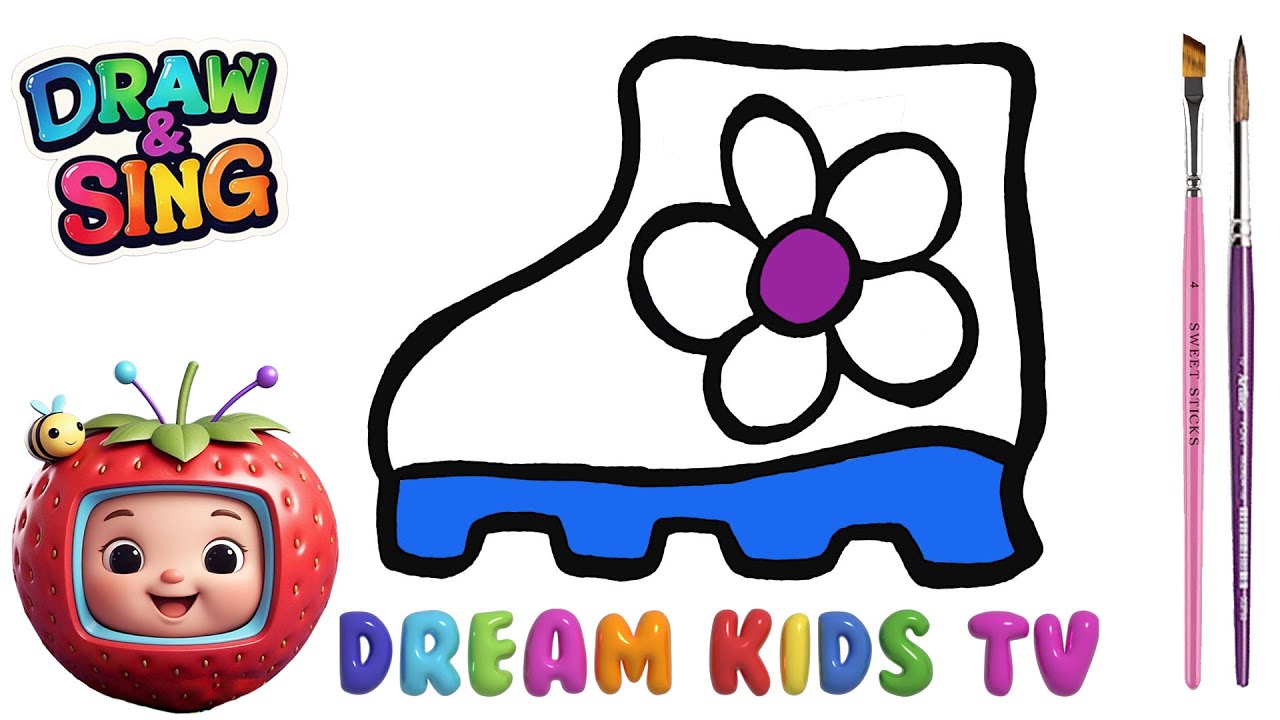 1. ✨ Glitter Shoes Coloring & Drawing Fun for Kids | Nursery Rhymes & Kids Songs 🎶