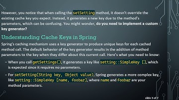Understanding @ Cacheable and @ CachePut Key Management in Spring Cache