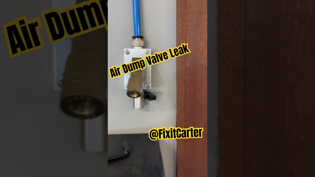 Air Compressor Dump Valve Leak Fix! 