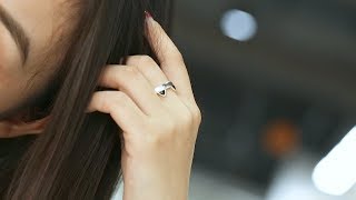 Women Cute Cat Ears Adjustable Ring - GearBest.com