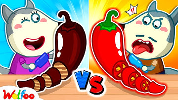 NEW | Real Food vs Chocolate Food Challenge - Who Wins? | Wolfoo Channel | Kids Cartoon