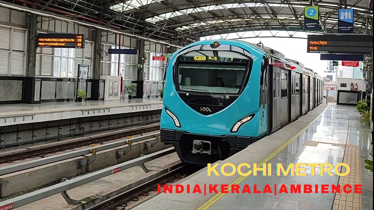 KOCHI METRO | KMRL | Vytilla to Town Hall | Kochi Metro Rail Travel Video | Ambience |Time Traveller