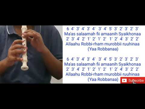 Lagu Rekorder Not Angka Rekorder Sholawat Syaikhona Recorder Cover - YouTube