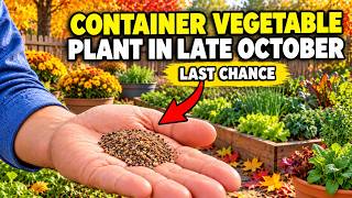 9 October Container Vegetables Every Gardner Should Plant (LAST CHANCE)