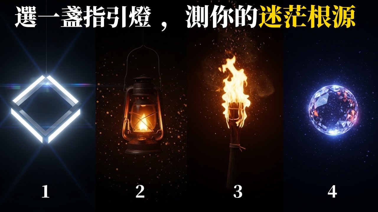 越努力越迷茫？榮格心理測試：選一盞「指引之燈」，測你潛意識裡的驅動力與內耗 🕯️✨