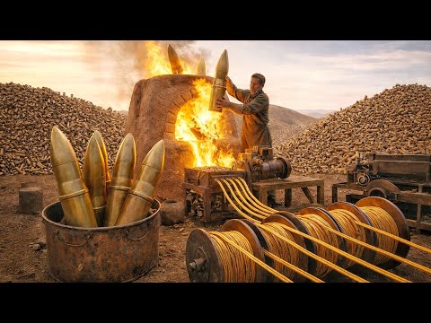 Amazing recycling process | How millions of waste bullets convert into high quality wire