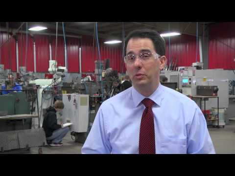 Governor Scott Walker Visits Cardinal Mfg at Eleva Strum High School