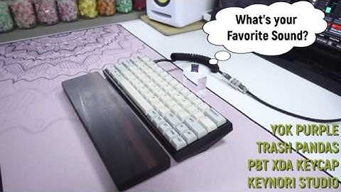 Yok Purple Trash Pandas Switch Typing Sounds ASMR, Five Types of Keycap