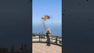 Again Warr! S-400 Vehicle 6k Missile Launcher Target Hitting By Enemy Fighter Jet in GTA-5 #short