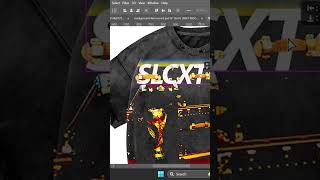 Process making premade design for clothing brand