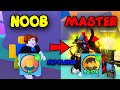 I went from noob to pro in anime warriors simulator  roblox